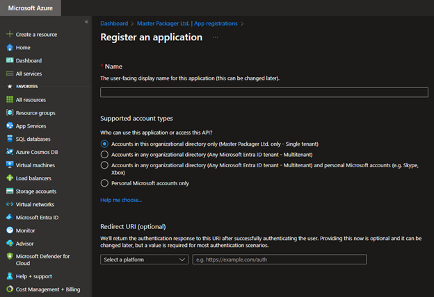 Application registration overview