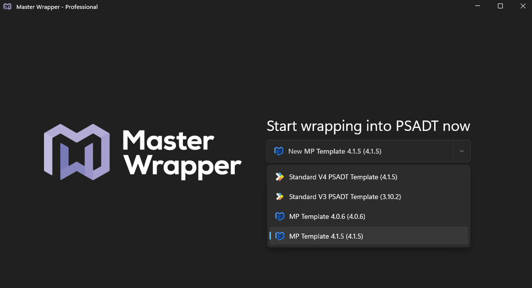 Applying a Template — Master Wrapper