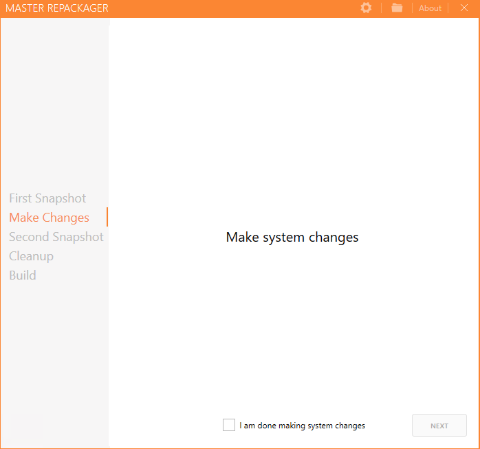 Make System Changes in Master Repackager