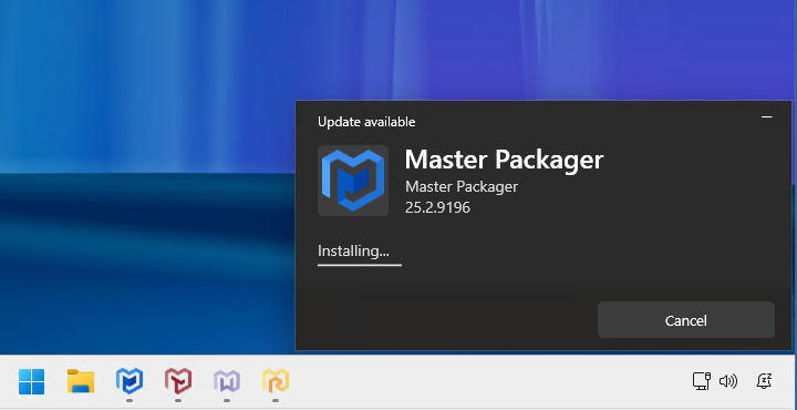 Update installing.