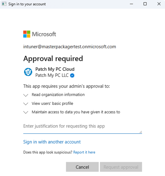 PMPC Requested permissions